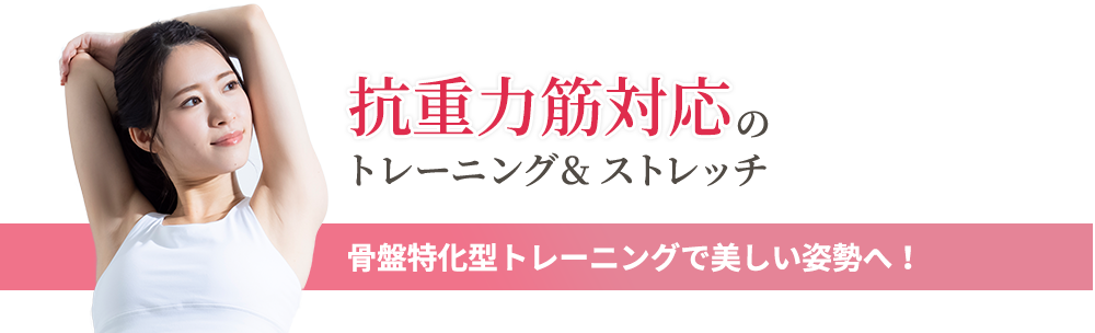 骨盤特化型トレーニングで美しい姿勢へ！